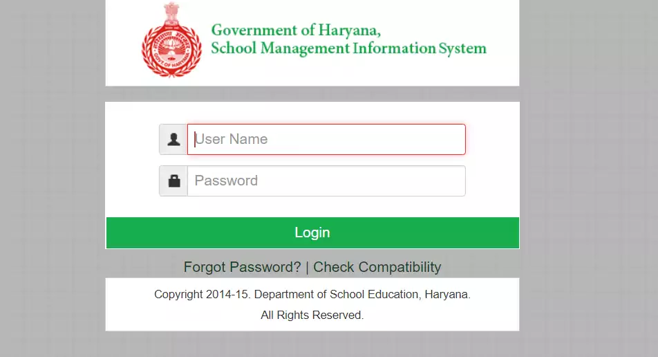 MIS Portal Haryana
